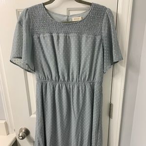 Light blue midi dress